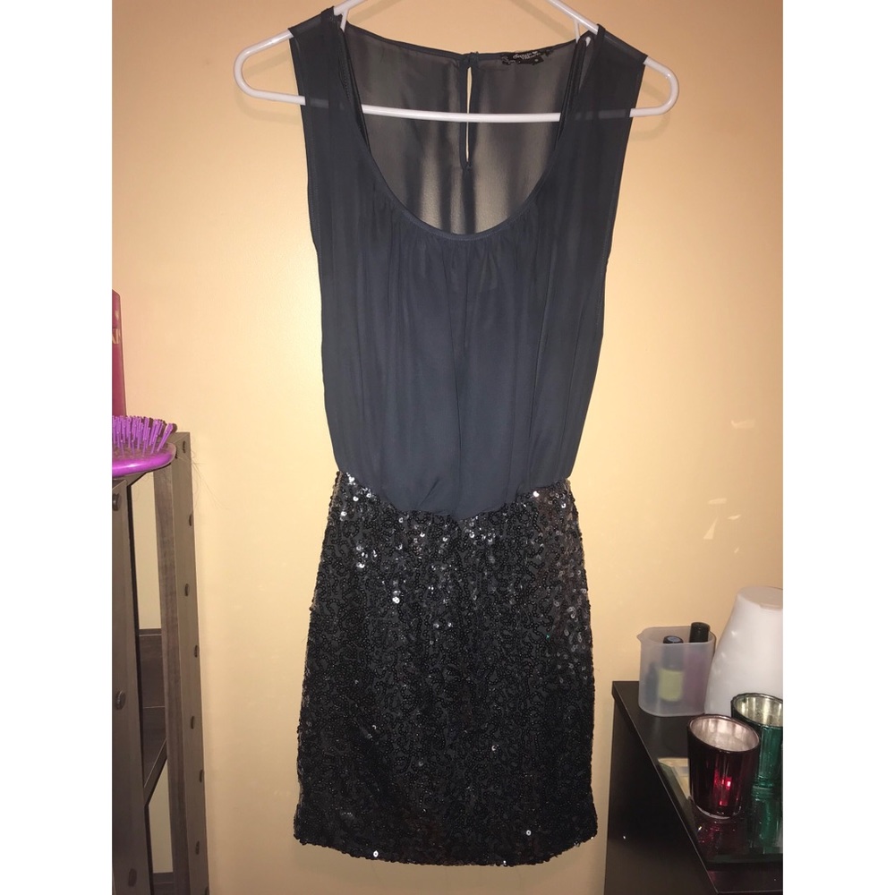 Gray Sequined Dress